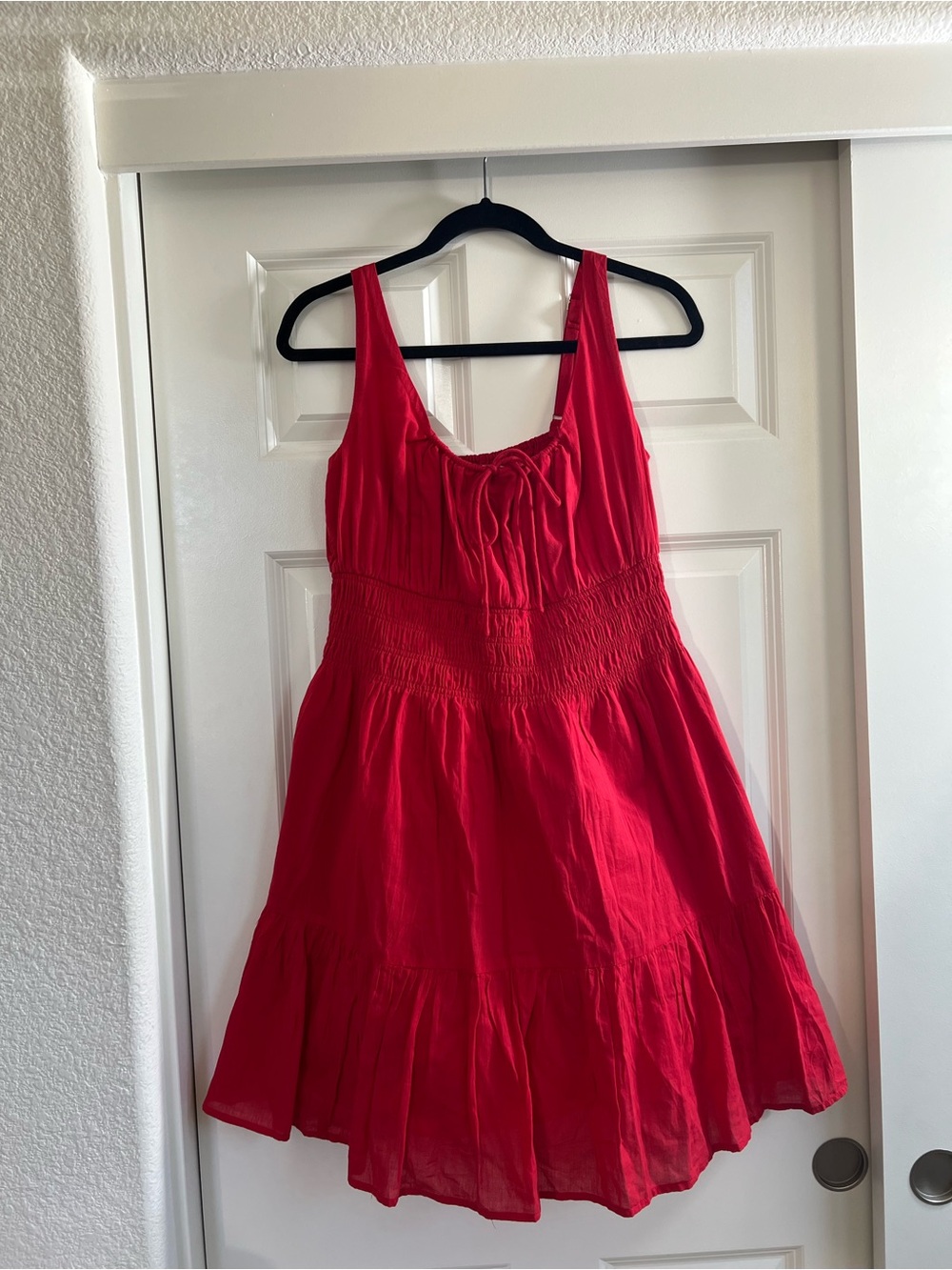 Abercrombie Smocked Tie-Front Mini Dress